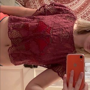 PacSun Lace crop top